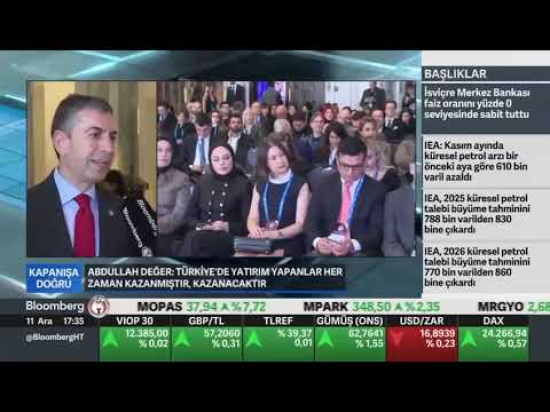 İstanbul Ekonomi Zirvesi Bloomberg Ht Abdullah Değer
